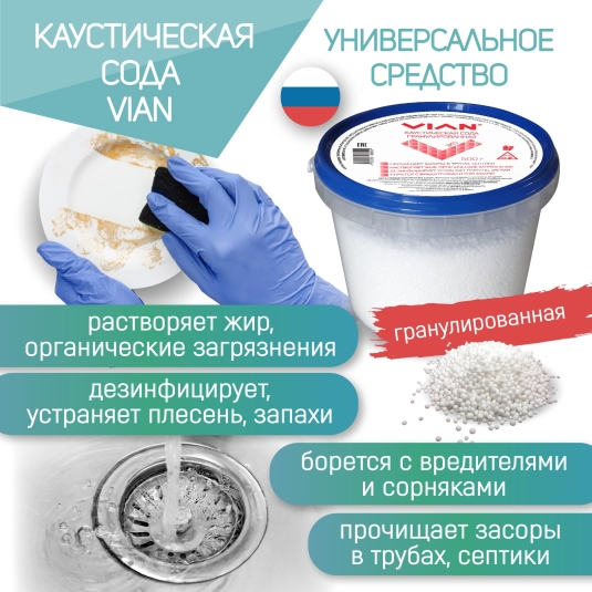 НОВИНКА! Каустическая сода VIAN