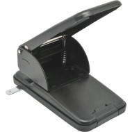 Дырокол deVENTE  60 лист, металл., линейка, чёрный