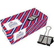 Зажим д\бум. мет. черн. Attomex 41 мм, 12 шт/уп.