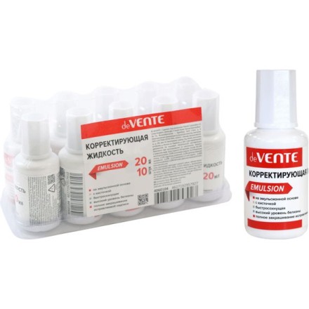 Корректирующая жидкость deVENTE, 20мл., эмульс.основа (156954)