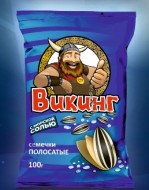 Семечки "Викинг" полосатые с морской солью, 100 г 