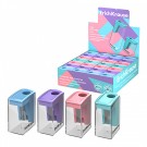 Точилка пласт. с контейнером  1 отв. City Mini, Pastel, ассорти (208052) Точилка пласт. с контейнером  1 отв. City Mini, Pastel, ассорти (208052)