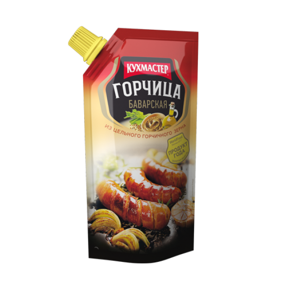 Горчица столовая КУХМАСТЕР "Баварская", 140 г (дой-пак), Горчица «Баварская»