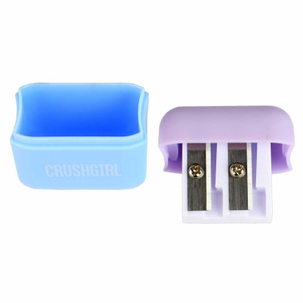 Точилка пласт. 2 отв."Фешн девочки" 3,6*3,6*2см, ассорти (247365)