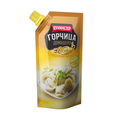 Горчица столовая КУХМАСТЕР "Домашняя" 140 г (дой-пак)