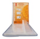 Файл с перфорацией А4 стандарт /0,03 мм/ 100 шт/уп.,тиснение (18470)