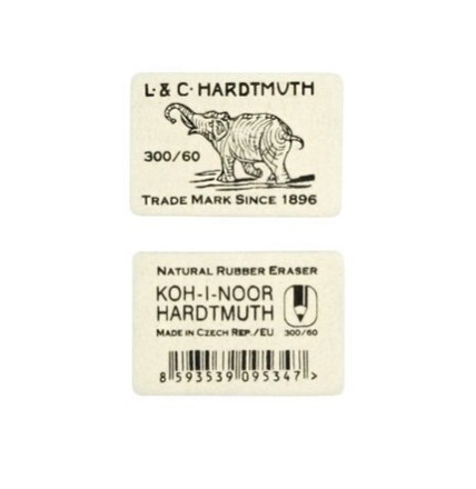 Ластик KOH-I-NOOR "Elephant" 300/60 натур. каучук 30х20мм
