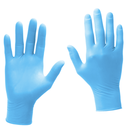 Перчатки нитриловые голубые ZP Classic Nitrile размер XL, 100 шт. (50 пар)
