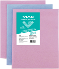 Салфетки для уборки VIAN, вискоза 50%, цвет произвольный, 30х38 см, 3 шт. Салфетки для уборки VIAN, вискоза 50%, цвет произвольный, 30х38 см, 3 шт.