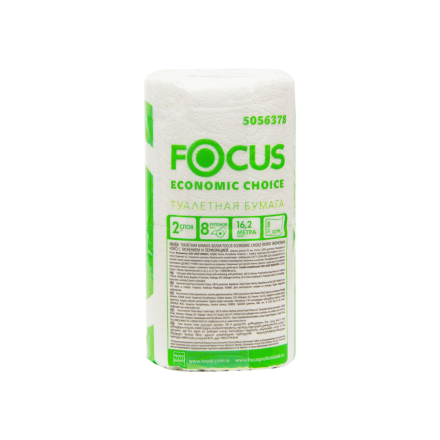 Туалетная бумага Focus economic choice 2 слоя, 8 рул.