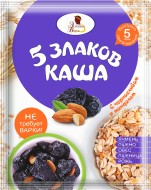 ЭВ Каша 5 злаков с черносливом и миндалем 40 г (10%)