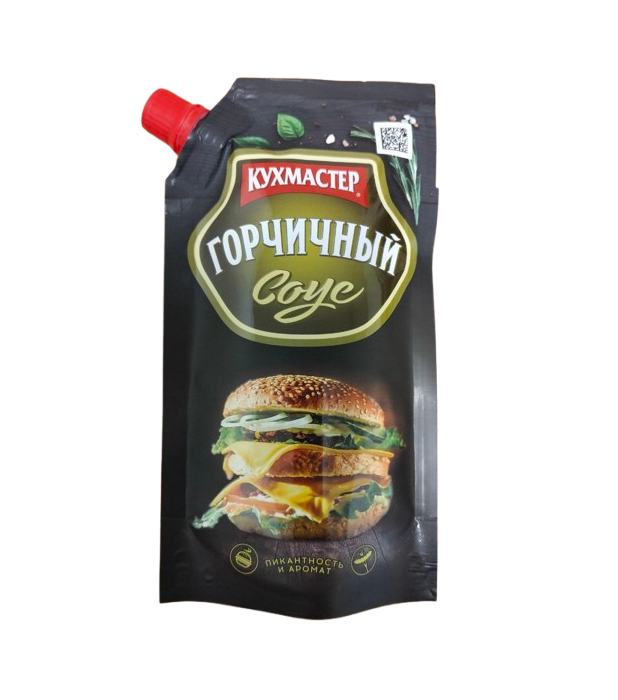 Соус КУХМАСТЕР Горчичный, 200 г (дой-пак)