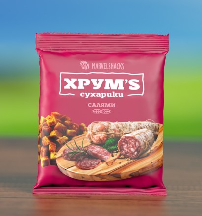 Сухарики "ХРУМ`S" со вкусом салями, 40 г