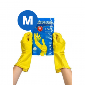 Перчатки хозяйственные, размер M