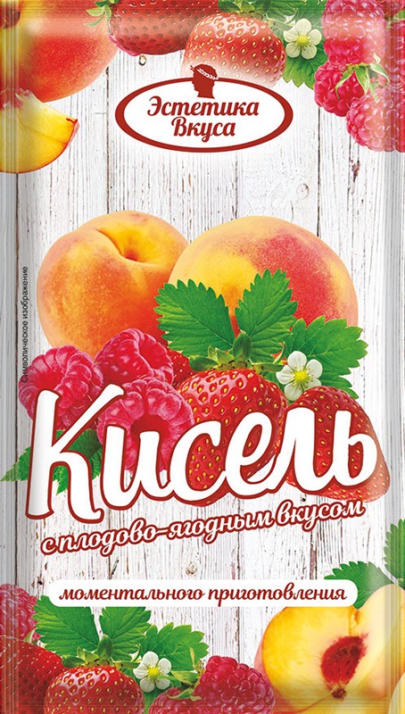 Кисель моментального приготовления с плодово-ягодным вкусом, 30г