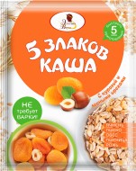 ЭВ Каша 5 злаков с курагой и лесным орехом, 40 г (10%)