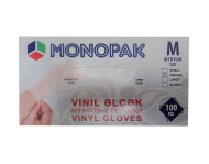 Перчатки виниловые прозрачные, размер М, 100 шт. (50 пар)