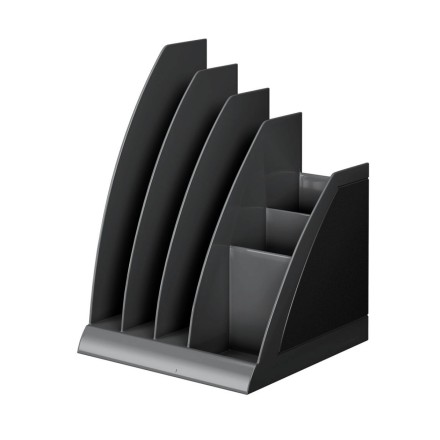 Подставка для бумаг пластиковая Regatta, Classic, черная (206297)