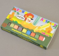 Мел цветной школьный, 10 шт