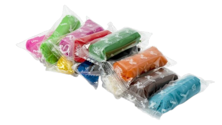 Тесто для лепки 12 цв * 24 г, в ведре