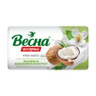 Мыло твердое "ВЕСНА" Ассорти Жасмин и кокосовое молочко, 90 г