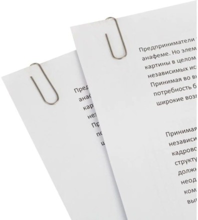 Скрепки 28 мм - 100 шт. в пакете с европодвесом, п/эт уп.