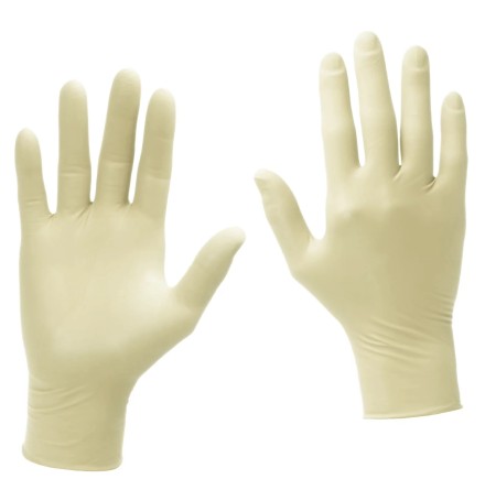 Перчатки латексные MATRIX Extra Light Latex бело-желтые, размер M, 100 шт. (50 пар)