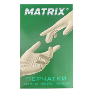 Перчатки латексные MATRIX Extra Light Latex бело-желтые, размер M, 100 шт. (50 пар)