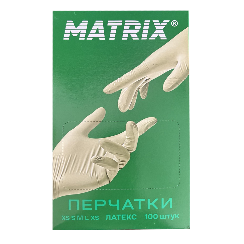 Перчатки латексные MATRIX Extra Light Latex бело-желтые, размер M, 100 шт. (50 пар)