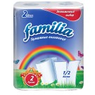 Полотенца бумажные FAMILIA 2 слоя, 2 шт. Полотенца бумажные FAMILIA 2 слоя, 2 шт.