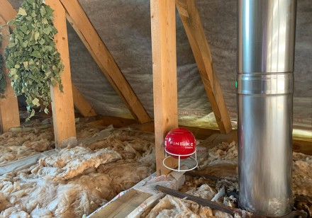 Автономная установка пожаротушения "Сфера" FINFIRE черная