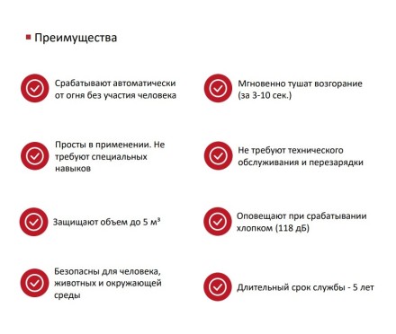 Автономная установка пожаротушения "Сфера" FINFIRE черная