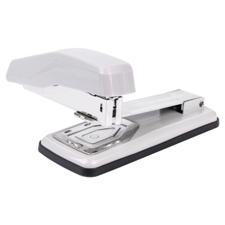 Степлер Deli 24/6, 26/6, 24/8 на 50 листов, поворотный корпус, белый