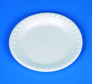 Одноразовая посуда Тарелка фуршетная TD-205 (ВПС), цвет белый, 1 шт.