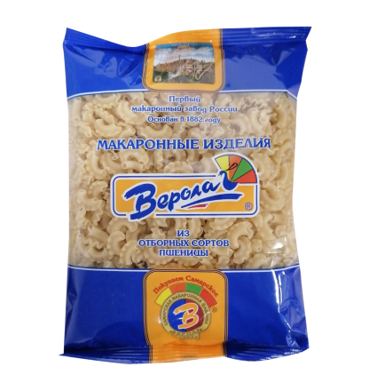 Макароны Верола Гребешки гр. В в/с, 450 г