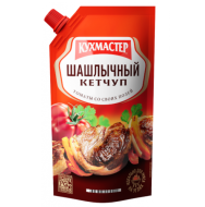 КУХМАСТЕР Кетчуп "Шашлычный", 500 г (дой-пак)
