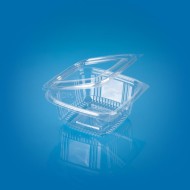 Одноразовая посуда Контейнер с крышкой (ПЭТ) 500 мл, квадратный, 1 шт.