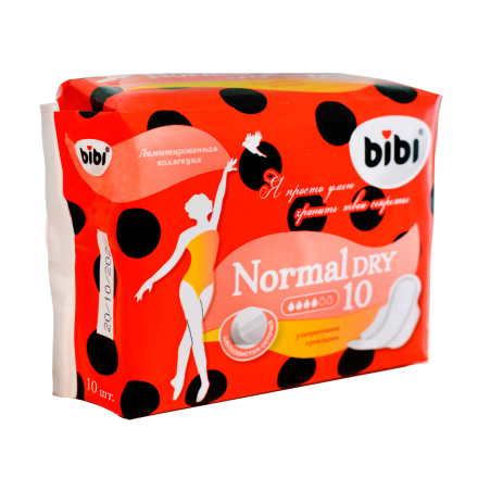 Прокладки "BIBI" Normal Dry, 4 капли, 10 шт.