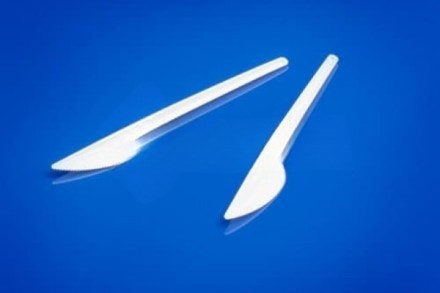 Одноразовая посуда Нож 165 мм, цвет белый, 1 шт.