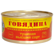 Консервы мясные Говядина тушёная  высший сорт №8, 325 г