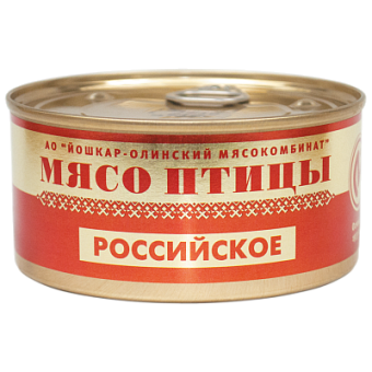 Консервы мясные Мясо птицы  Российское №8, 325 г