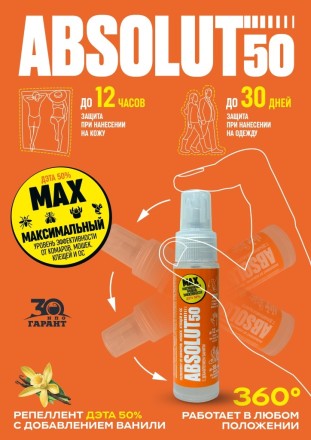 Абсолют 50 флакон-ручка в коробке с европодвесом, 20 мл