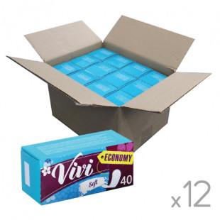 Ежедневные прокладки Vivi soft economy, 40 шт., короб 12 уп.
