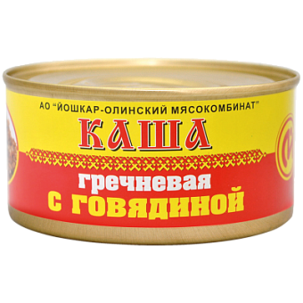 Консервы мясные Каша гречневая с говядиной №8, 325 г