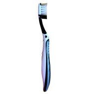 Зубная щетка VIAN 3Д Ag+, нано-серебро,  средняя, бело-серебристая