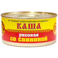 Консервы мясные Каша рисовая со свининой №8, 325 г