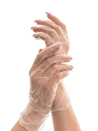 Перчатки виниловые прозрачные Primo Achromos Vinil размер M, 100 шт. (50 пар)