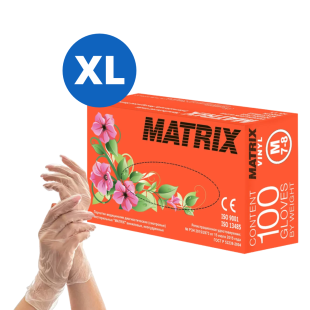 Перчатки виниловые MATRIX, размер XL, 100 шт. (50 пар)