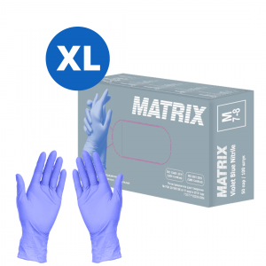 Перчатки нитриловые MATRIX Violet Blue Nitrile, размер XL, 100 шт. (50 пар)