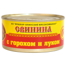 Консервы мясные Свинина с горохом и луком №8, 325 г Консервы мясные Свинина с горохом и луком №8, 325 г